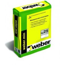Декоративная штукатурка Минеральная Weber.min Шуба 1,0 mm, 25кг.